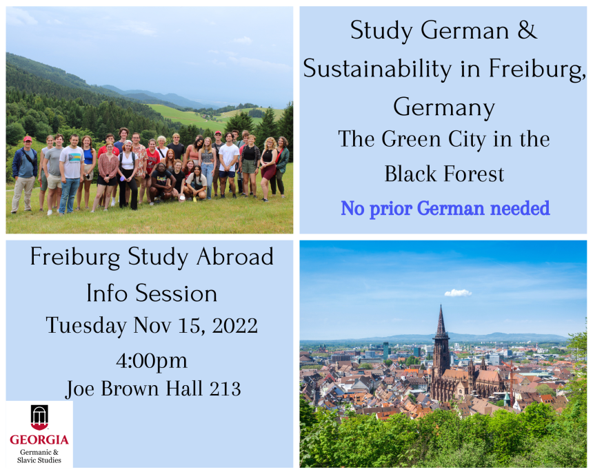 2022 Freiburg Study Aboard Info Session Flyer 