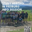Info session to learn about the faculty-led study abroad program in Freiburg, Germany in summer 2020
